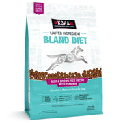 KOHA emballage devant montrant recette bœuf riz brun bénéfice digestif