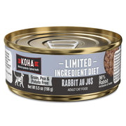 KOHA pâté lapin face avant montrant le produit et l'emballage, inspire confiance