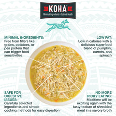 KOHA canette ouverte révélant la viande effilochée dans un bouillon appétissant
