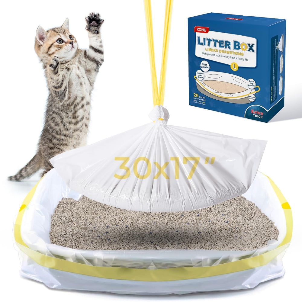 KONE emballage de 26 sacs pour litière, rangement pratique