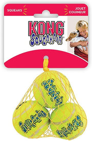 KONG balle X-Small vue de face montrant paquet et diamètre pratique
