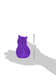 KONG brosse caoutchouc utilisée sur chat réduisant les poils sur canapé
