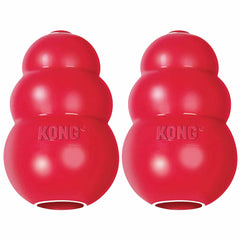 KONG visage et emballage montrant le jouet robuste KONG et sécurité