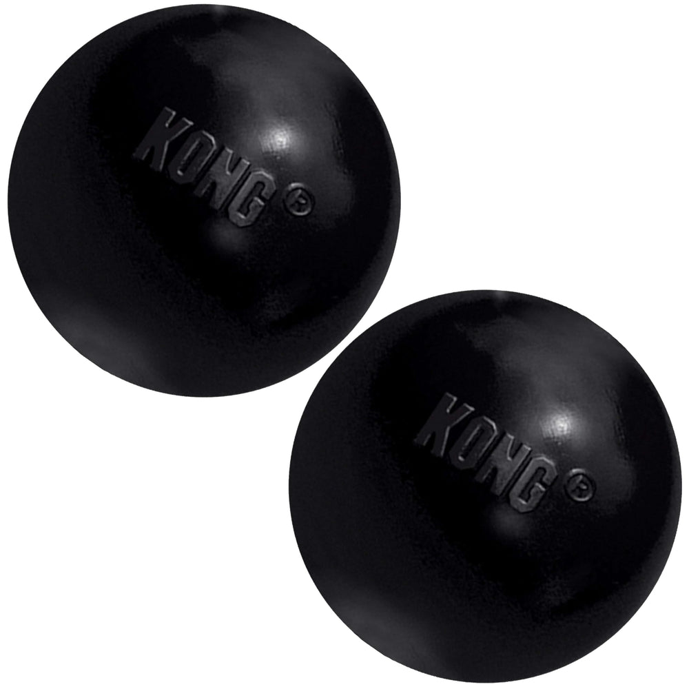 KONG ballon face avant montrant la forme et la fente, durable pour le fetch