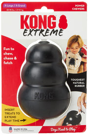 KONG Extreme pack avant montrant deux jouets durables, résiste aux mâchoires puissantes