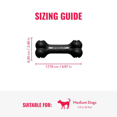 KONG Extreme Goodie Bone rempli de friandise montrant stimulation prolongée