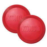 KONG Flyer vue avant du disque rouge montrant la forme aérodynamique et durabilité