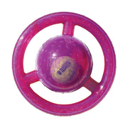 KONG Jumbler Disc face avant montrant la balle et la poignée pour jeu facile