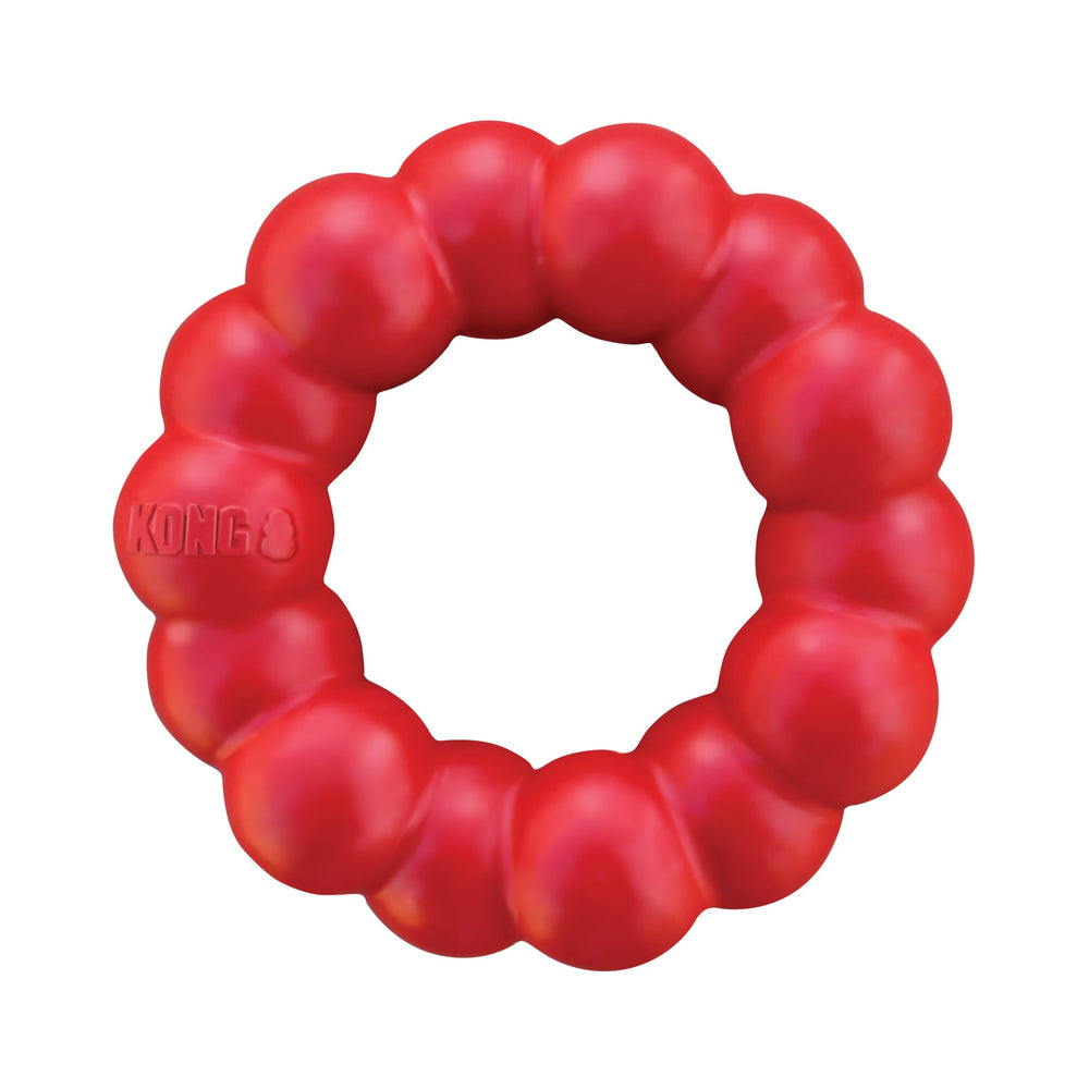 KONG Ring XL vue de face montrant la forme robuste et sécurité pour mâchoires puissantes