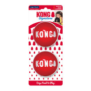 KONG balle Signature face avant montrant packaging et robustesse