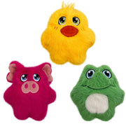 KONG jouet peluche vue avant montrant design et label, apaisement immédiat