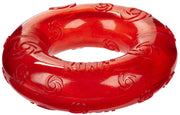 KONG Squeezz Ring vue de face montrant la forme en anneau et l'attrait pour le jeu