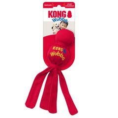 KONG Wubba vue des deux balles internes offrant rebond et couinement