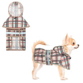KOOLTAIL poncho beige vue avant protégeant chien de la pluie