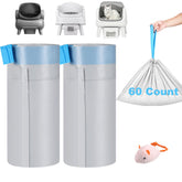 KropBom emballage montrant deux rouleaux de 60 sacs, rangement pratique