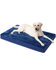KSIIA lit orthopédique vue avant montrant la housse bleue, confort et soutien