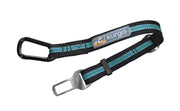Kurgo tether face avant montrant la couleur Coastal Blue et maintien sécurisé