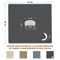 KVK gros plan texture silicone antidérapante pour stabilité des gamelles