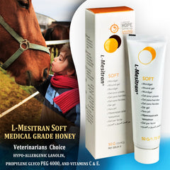 Gros plan texture gel L-Mesitran montrant consistance facile à étaler