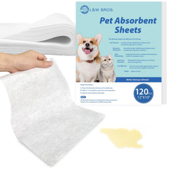 L&W BROS. emballage avant montrant 80 serviettes, gain de place