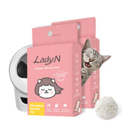 Lady N emballage avant montrant format 18lb et bénéfice compatibilité