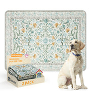 Lahome tapis recto beige botanique élégant protégeant le sol et décorant la pièce