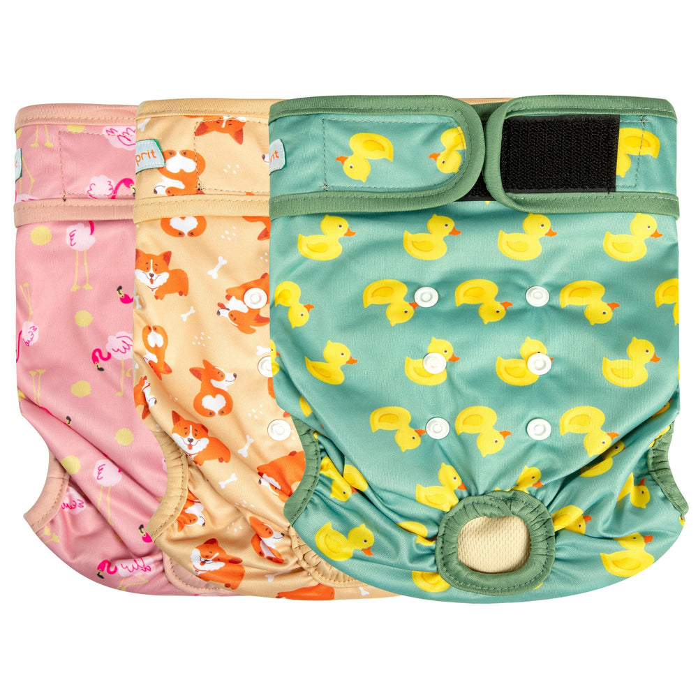 Langsprit couche devant Flamingo Duck montrant design et fermeture, protège la maison
