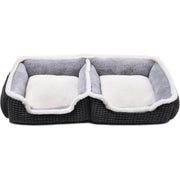 Laojin Balhen lit double vue face offrant confort et espace pour deux animaux