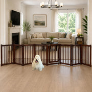 LAUNX barrière face ouverte en acacia offrant séparation stable