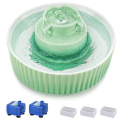 Lawfery fontaine cupcake vue de face montrant design stable et élégant