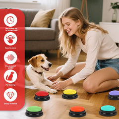 lazycozy boutons en usage avec chien améliorant communication et stimulation