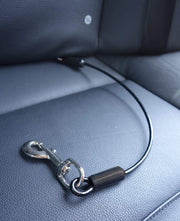 Leash Boss face de l'emballage montrant la ceinture résistante et sécurisante