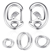 Leash King mousqueton avant pack montrant solidité et finition inox résistante