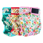 Leekalos emballage avant motif Flora montrant lot de trois et protection pratique