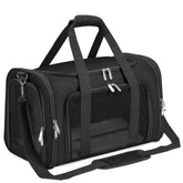 LEHNI sac de transport face avant montrant structure stable et fenêtres mesh pour confort