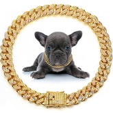 LEIFIDE collier Cuban Link face avant élégant et léger pour promenades