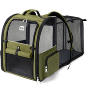 Lekebobor vue de face du sac à dos transporteur, facilite le transport sûr