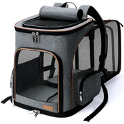 Lekereise sac à dos avant gris montrant design et ouverture supérieure bénéfice confort