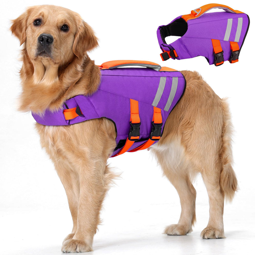 LeLePet gilet face avant violet montrant maintien et design sécurisant