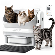 LELOKIDZ bac avant ouvert montrant espace confortable et adaptation chat