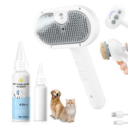 LetsFeed vue avant de la brosse vapeur montrant la tête et le réservoir, praticité pour toilettage