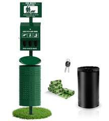 Lezbanz station face montrant poubelle et distributeur, visuelle et pratique