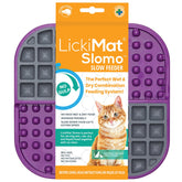 LICKIMAT Slomo vue avant montrant la forme et la couleur violette, pratique pour ralentir le repas