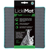 LICKIMAT face avant turquoise présentant la surface texturée et bénéfice calmant