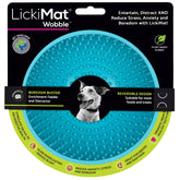 LICKIMAT Wobble face avant turquoise montrant design anti-ennui