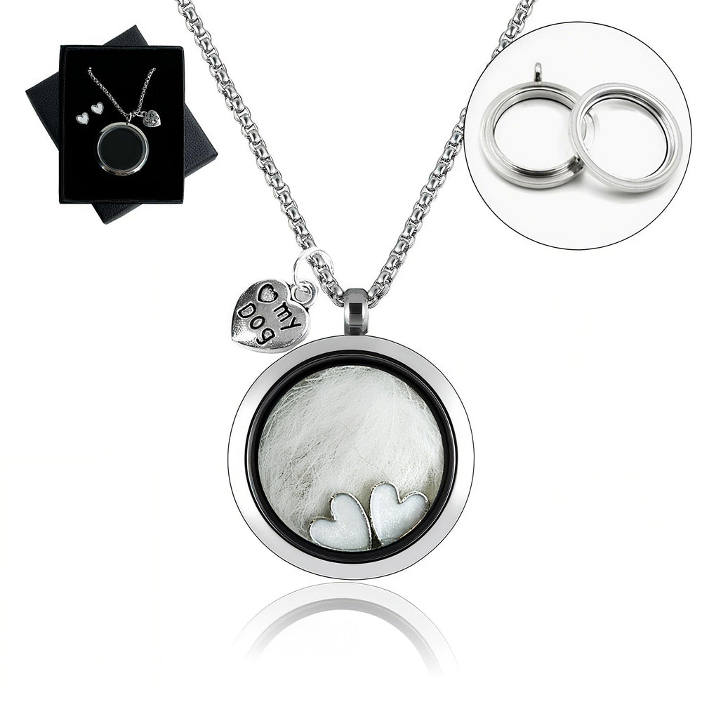 Lifelisa pendentif face avant montrant l'urne et le design durable