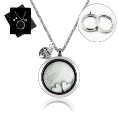 Lifelisa pendentif face avant montrant l'urne et le design durable