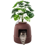 Lifewit pot fleur vu ensemble dissimule litière et embellit l'espace