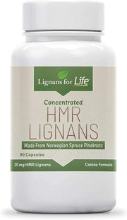 Lignans For Life flacon avant montrant l’étiquette claire et dosage 20 mg