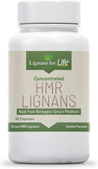 Lignans For Life flacon avant montrant l’étiquette claire et dosage 20 mg